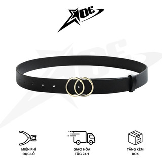 (Có sẵn) AOE STUDIO - Thắt lưng nữ chất da PU cao cấp khóa đôi hình tròn phong cách vintage phù hợp đi học đi làm