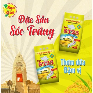 Gạo sao quê st 25 đặc sản sóc trăng bao 5kg