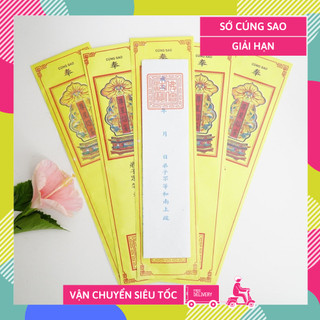 Tờ sớ cúng sao giải hạn Tiếng Nôm và Tiếng Việt
