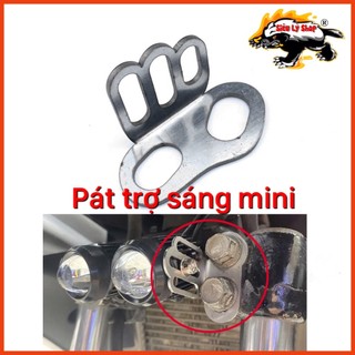 Pát đèn Trợ sáng Mini 2 màu lắp ốc phuộc