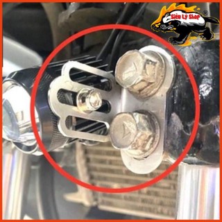 Pát đèn Trợ sáng Mini 2 màu lắp ốc phuộc