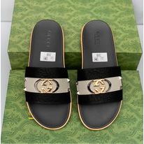 Dép Nam LV Quai Ngang Phiên Bản Màu Đen Kẻ Ô Vuông Đế Đúc Cao Su Non Đi Êm Chân Kiểu Dáng Thời Trang