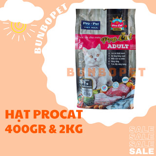 Hạt cho mèo pro cat 2kg - thức ăn hạt cho mèo trưởng thành