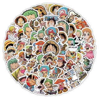 Set 100 hình dán trang trí One Piece 2024 ( giao ngẫu nhiên)