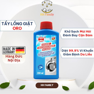 Tẩy Lồng Máy Giặt ORO ĐỨC Vệ Sinh Lồng Giặt, Vệ Sinh Máy Giặt Lồng Ngang, Tẩy Lồng Giặt Đứng, Tẩy Máy Giặt 250ml