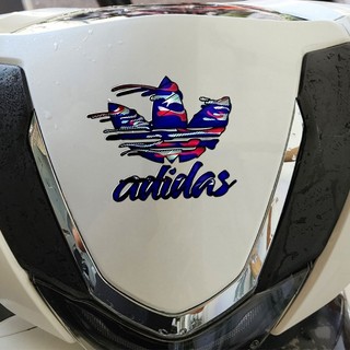 Tem dán trang trí xe máy Adidas, Tem dán xe máy chống nước, Decal dán xe độc đáo, team dán xe máy mọi vị trí