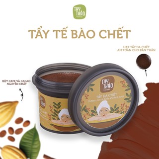 Tẩy Da Chết (MỊN) thảo dược Thỵ Thảo Herbal Cafe Bơ Ca Cao 200g Thị Thảo HerBal Body Da Mềm Mịn Dưỡng Trắng Sáng Mờ Thâm