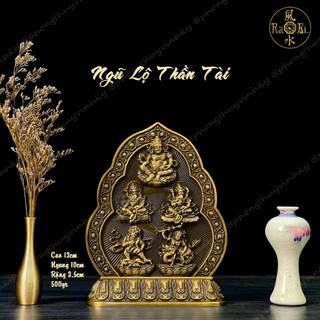Ngũ Lộ Thần Tài Mật Tông - Tượng Đồng Phong Thủy