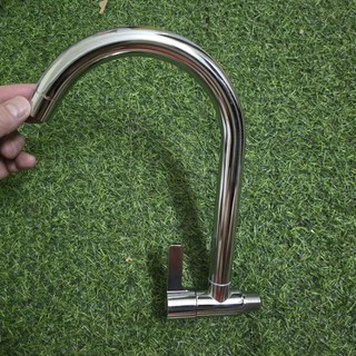 Vòi rửa bát đơn lạnh gắn tường 304