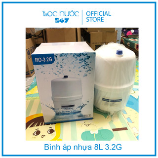 Bình áp nhựa 8l lắp đặt cho máy lọc nước ro-3.2g
