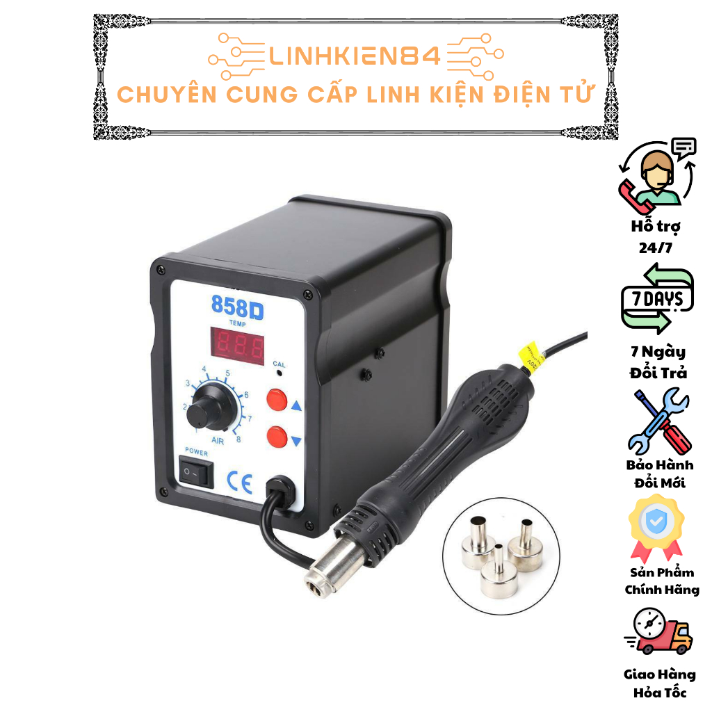 Máy Khò Linh Kiện Model 858D