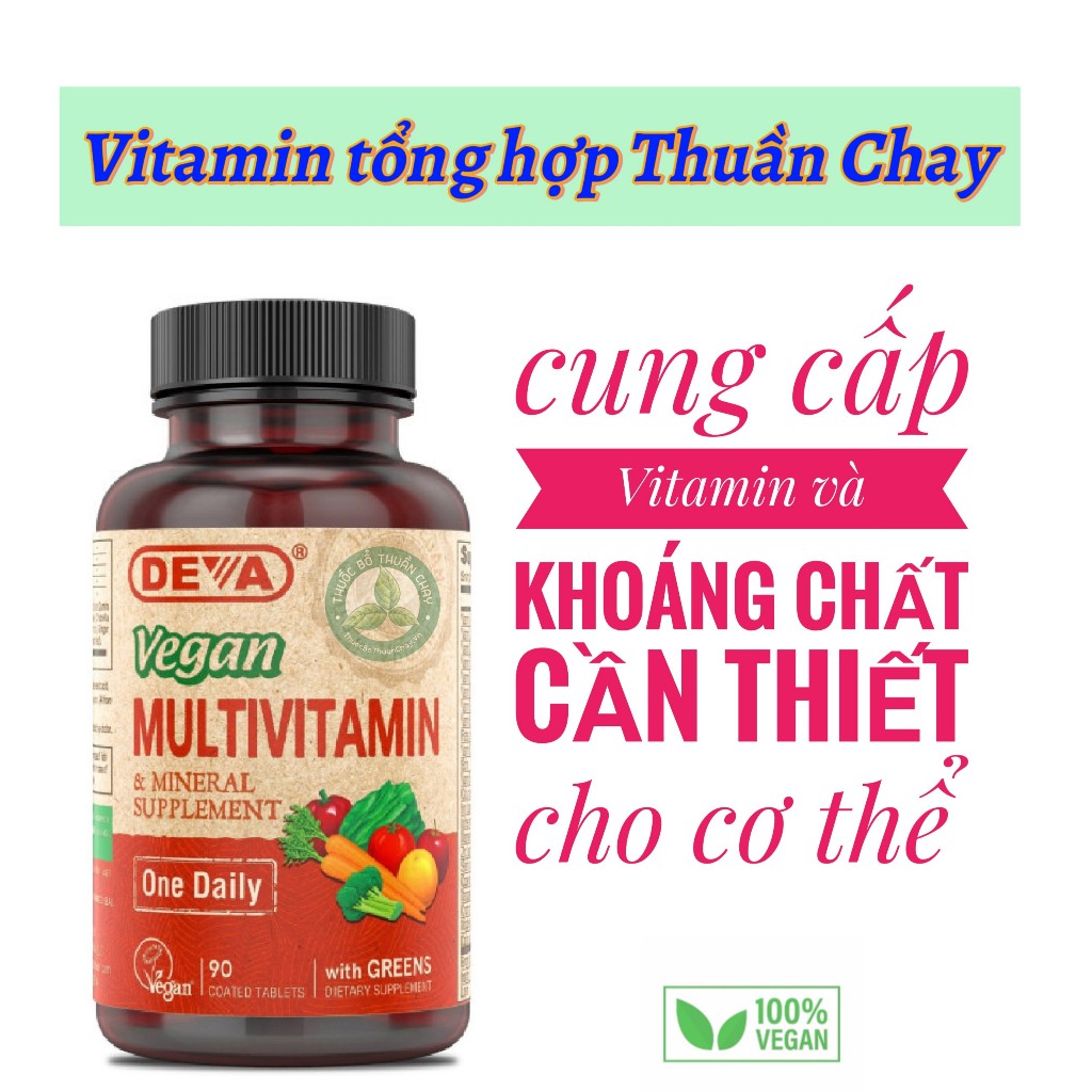 100% Thuần Chay - Vegan Multivitamin &amp; Mineral One Daily with Greens - Vitamin và khoáng chất Thuần Chay [Date 12/2025]