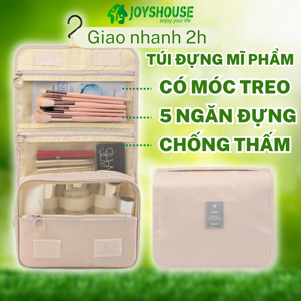 Túi Đựng Mỹ Phẩm Du Lịch Joyshouse Đựng Đồ Trang Điểm Hoặc Đồ Cá Nhân Có 5 Ngăn Chống Thấm Nước