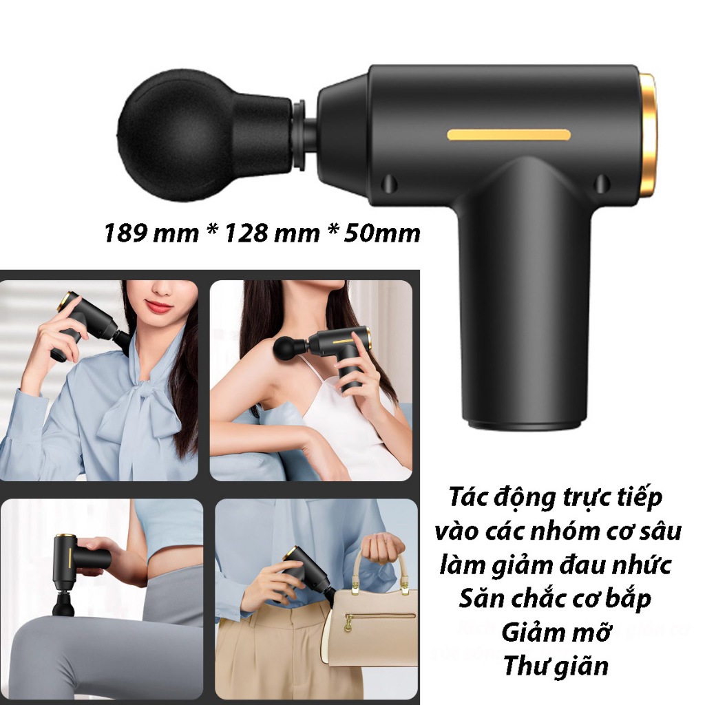 [ Sỉ 5x] Máy Đấm Lưng Massage Cầm Tay 1 đầu Mini, Máy Massage Cầm Tay Mini Toàn Thân giảm đau mỏi cơ