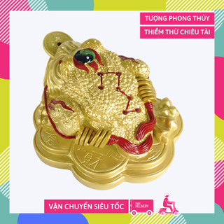 Tượng Cóc phong thủy Thiềm Thừ chiêu tài - Cóc lớn 13x19cm