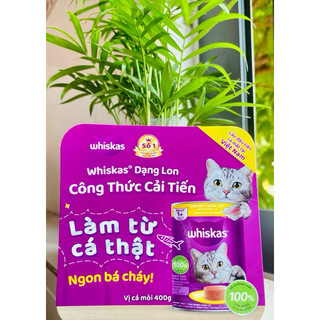 Pate Whiskas lon 400g dành cho mèo