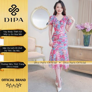 Đầm Váy Thiết Kế Body Xếp Ly Eo, Sang Chảnh Tiểu Thư DPV4581 - Diva Paris