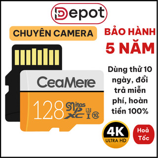 Thẻ nhớ microsd cho camera 128gb u3/class 10 – chuyên cho camera,điện thoại,máy ảnh, cam hành trình
