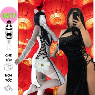 [BIGSIZE VỪA 40-80KG] Cosplay sườn xám cách tân cổ trang Trung Hoa - váy ngủ sexy gợi cảm buộc dây