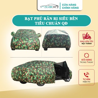 Bạt phủ ô tô rằn ri siêu bền, tiêu chuẩn QĐ và bạt phủ nóc chống nắng nóng hiệu quả, không sợ gió