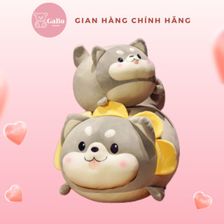 Gấu bông chó shiba ú nu, chó shiba le lưỡi xám ú na ú nần gabo teddy bear