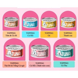 Pate hello cat tuna lon 160g dạng thạch cao cấp cho mèo