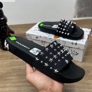 Dép Đính Đá Siêu Hot Dép Nam Nữ Boy Phố, Dép DG Đính Ngôi Sao Cực Chất