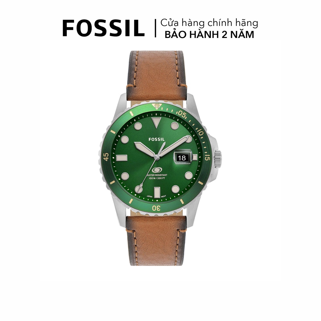 Đồng hồ nam Fossil Fossil Blue dây da, mặt 42 MM, màu nâu, FS5946