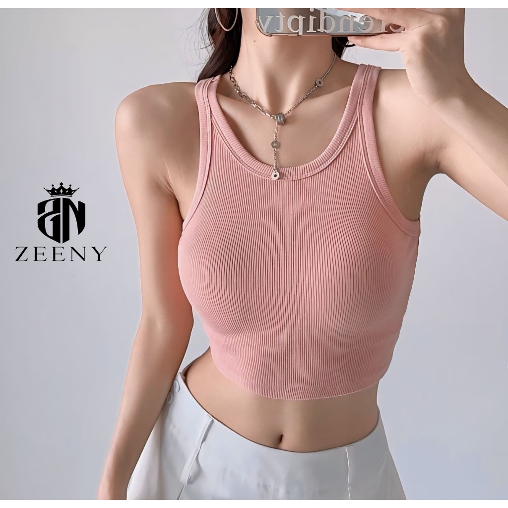 Áo Ba Lỗ Khoét Vai, Áo Tanktop Croptop Ôm Body Thun Tăm Phong Cách Năng Động | BigBuy360 - bigbuy360.vn