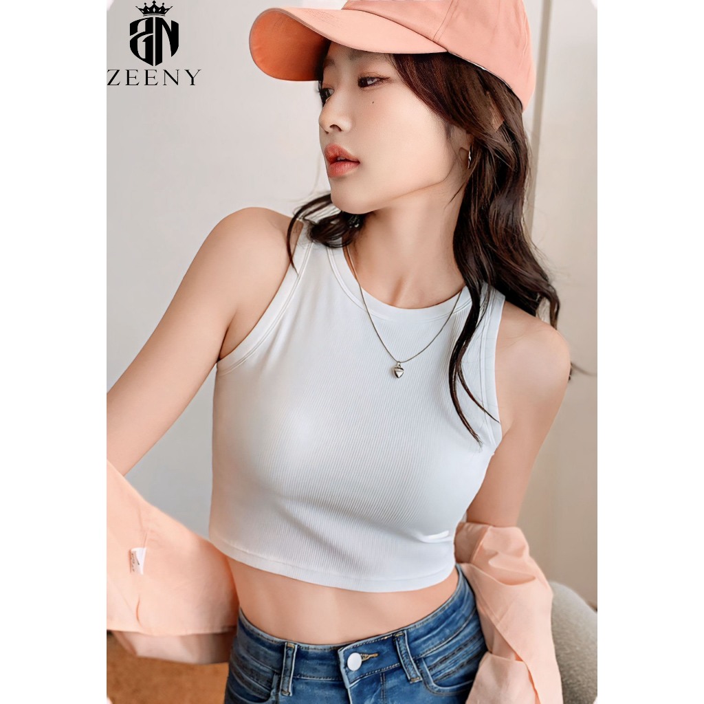 Áo Ba Lỗ Khoét Vai, Áo Tanktop Croptop Ôm Body Thun Tăm Phong Cách Năng Động | BigBuy360 - bigbuy360.vn