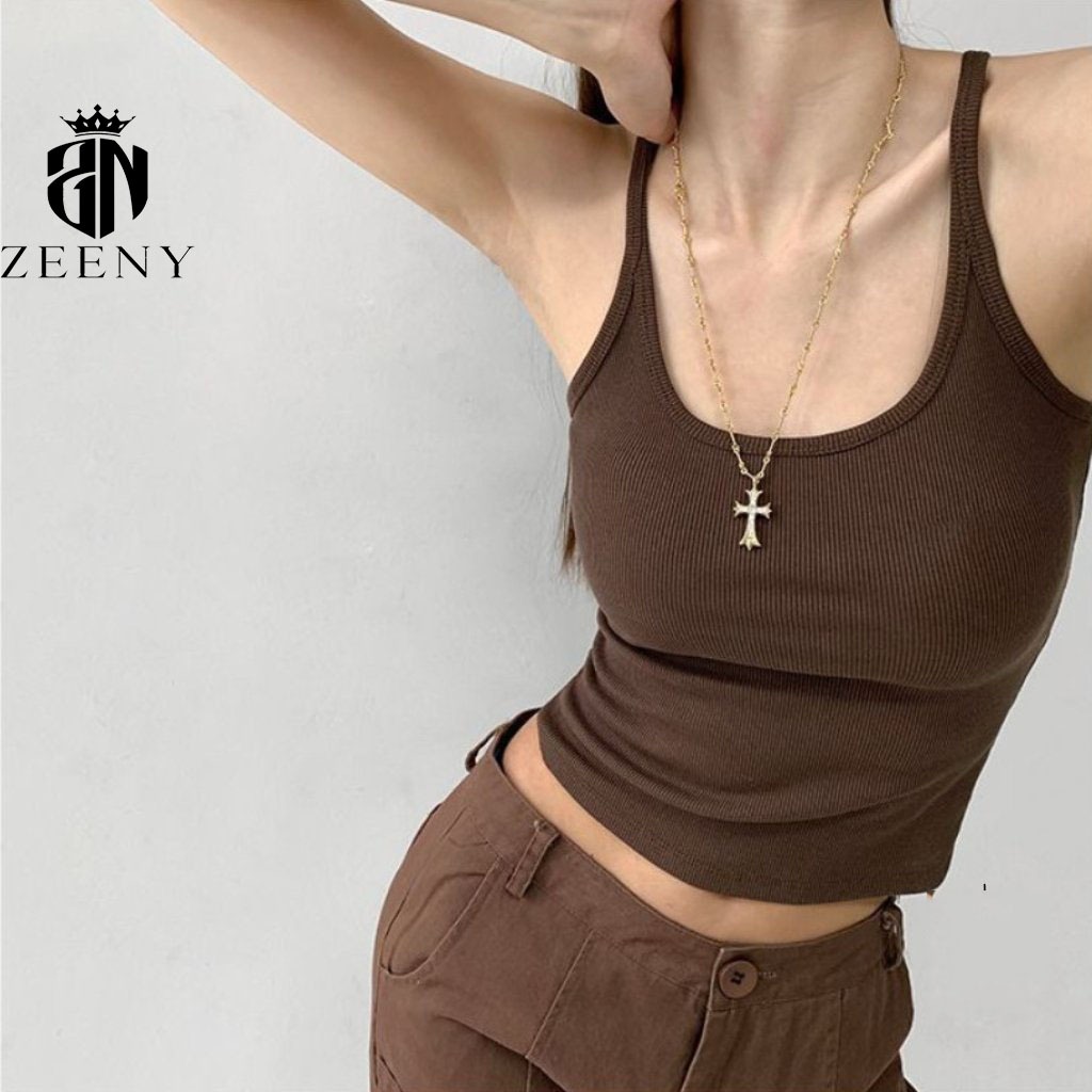 Áo Hai Dây Nữ Ôm Body, Áo Ba Lỗ Dây Nhỏ Gân Lụa Cá Tính Gợi Cảm Phong Cách Sexy | BigBuy360 - bigbuy360.vn