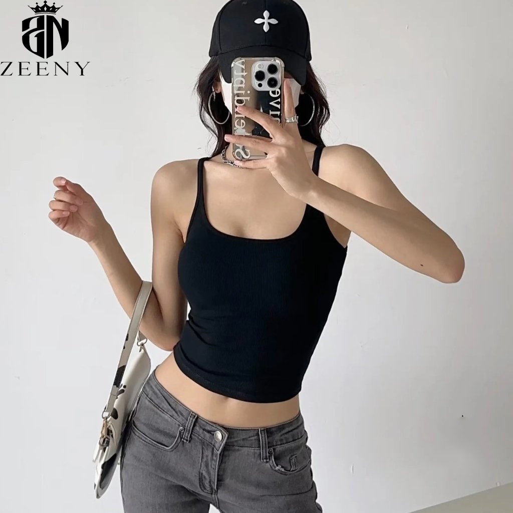 Áo Hai Dây Nữ Ôm Body, Áo Ba Lỗ Dây Nhỏ Gân Lụa Cá Tính Gợi Cảm Phong Cách Sexy | BigBuy360 - bigbuy360.vn