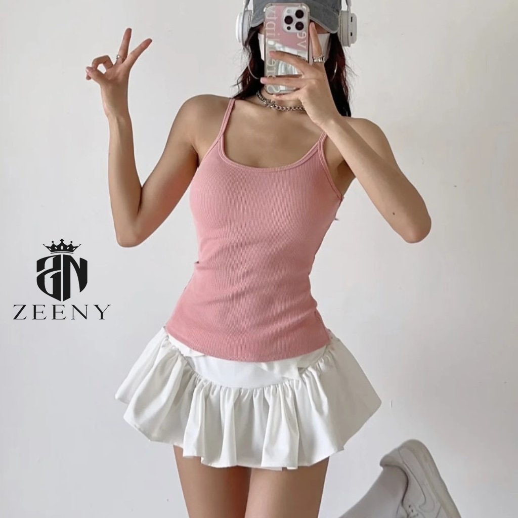 Áo Hai Dây Nữ Ôm Body, Áo Ba Lỗ Dây Nhỏ Gân Lụa Cá Tính Gợi Cảm Phong Cách Sexy | BigBuy360 - bigbuy360.vn