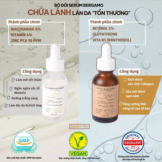 Tinh chất dưỡng Bergamo Niacinamide/Retinol Serum 30ml