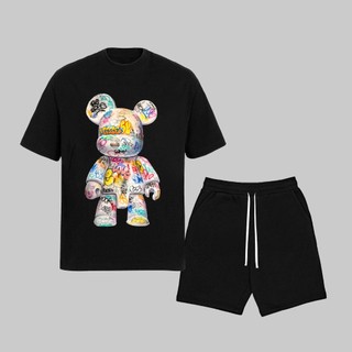 Bộ Cổ Tròn A175 - Gấu Bearbrick Phong Cách Nam Nữ Cao Cấp, Chất Vải Cotton 100% Cao Cấp Siêu HÓT !!!