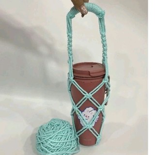 Túi đựng bình nước bình giữ nhiệt len sợi macrame