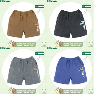 (9-36M) Quần đùi bé trai cotton Dokma DQ1358 DQ710 DQ2209 DQ2212