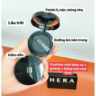 Phấn nước HERA Black Cushion tone 21/23 (1 hộp + 1 lõi refill)/ Minisize 5g