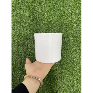 Chậu trụ tròn nhựa giả sứ size 20*20
