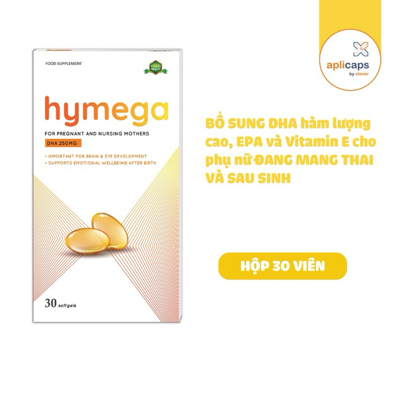 Hymega - Viên uống DHA siêu tinh khiết cho mẹ bầu (hộp 30 viên)