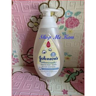 Sữa tắm gội toàn thân mềm mịn Johnson' baby bath Cotton touch 500ml