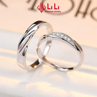 Nhẫn bạc cặp đôi LiLi S925 đính đá CZ cao cấp Couple Ciu LILI_811557