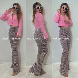 Quần Thun Nữ SO Ống Loe Sọc 2 Màu