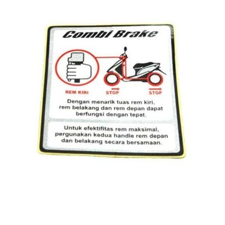 Tem cảnh báo combi brake vario 2021 / vario 2017 / beat / scoopy / gennio / click 2021 / click 2017