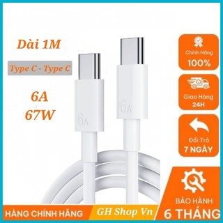 Cáp sạc nhanh 6a xiaomi type c - type c