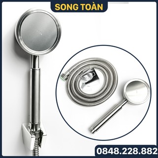 Vòi sen tắm tăng áp inox 304, bộ sen tắm tăng áp tia nước cầm tay inox sus 304