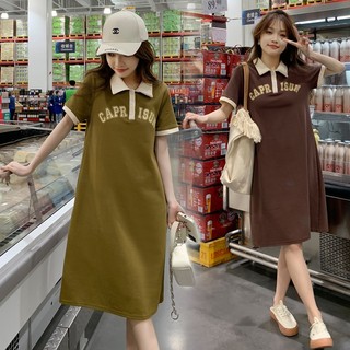Đầm bầu xinh YE1964 - Váy bầu đẹp mùa hè chất thun cotton freesize dưới 75kg