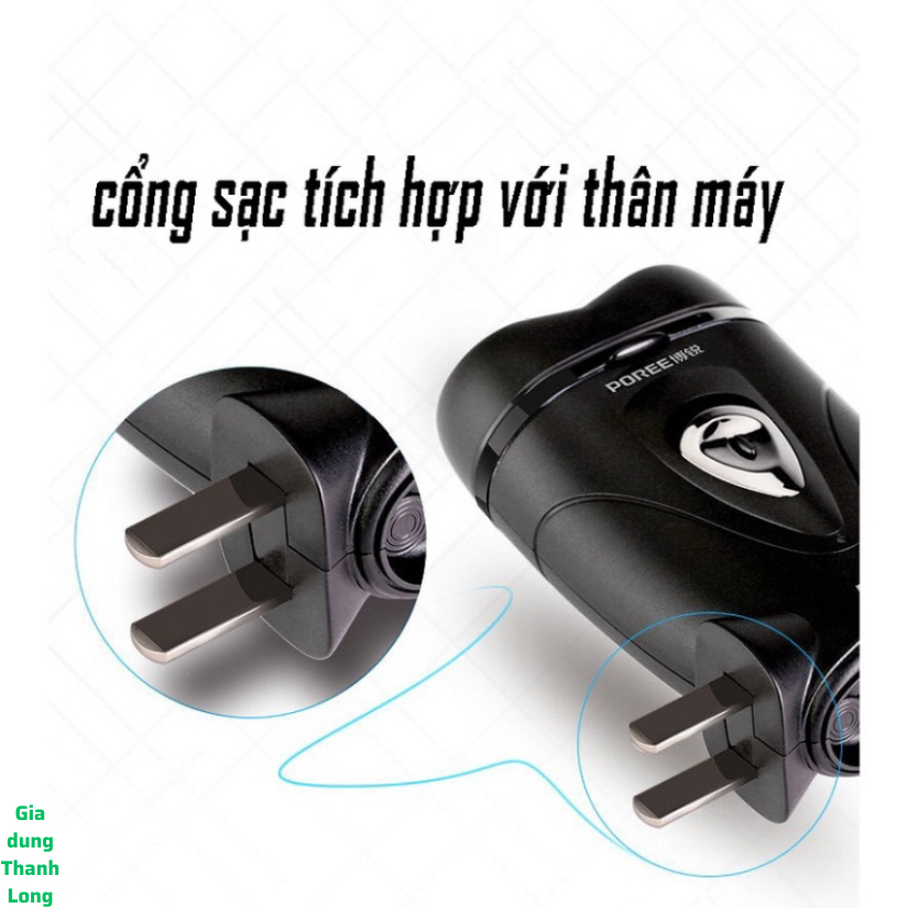 Máy Cạo Râu Thông Minh FLYCO Poree PS187 Lưỡi Dao Kép Tự Làm Sắc