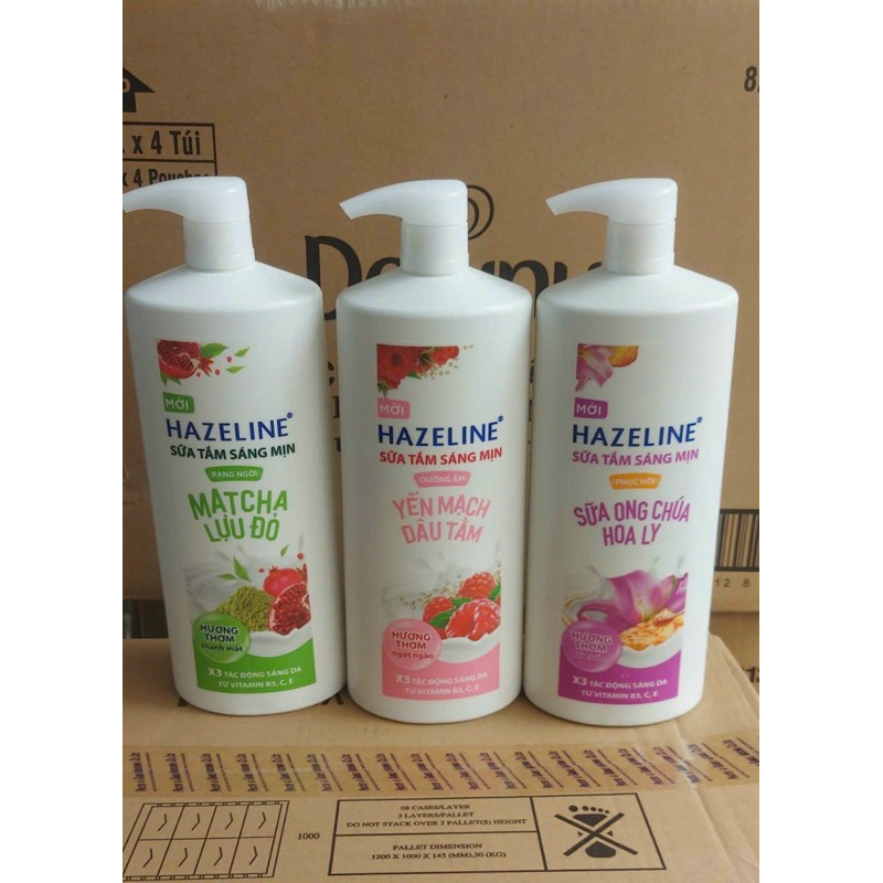 Sữa tắm dưỡng sáng da Hazeline  1 lít .