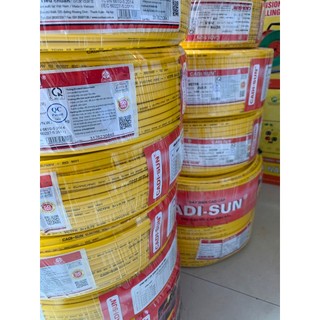 Sỉ nguyên cuộn 100m dây điện 2x6 cadi-sun chính hãng đồng nguyên chất 100%